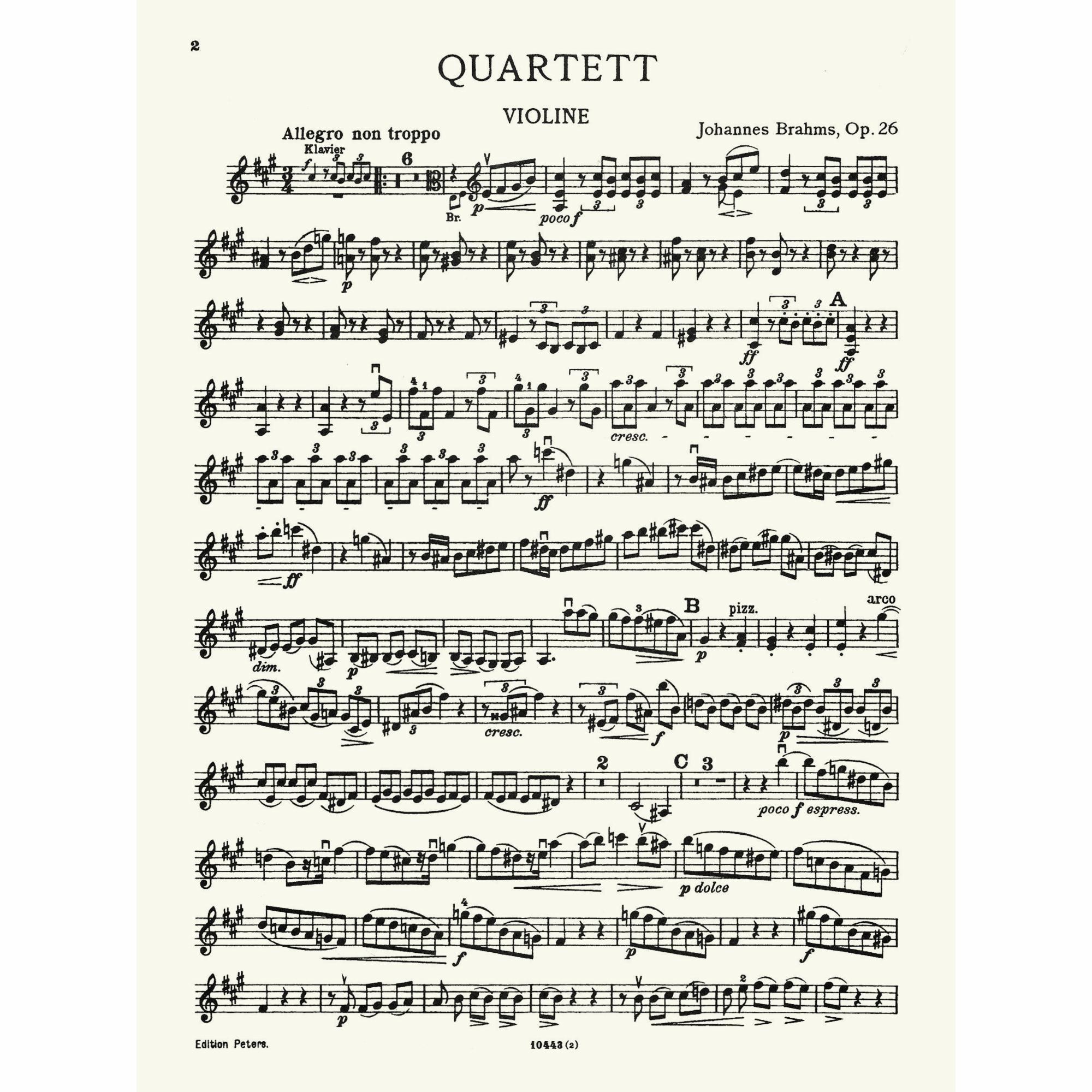 Sample: Violin Part