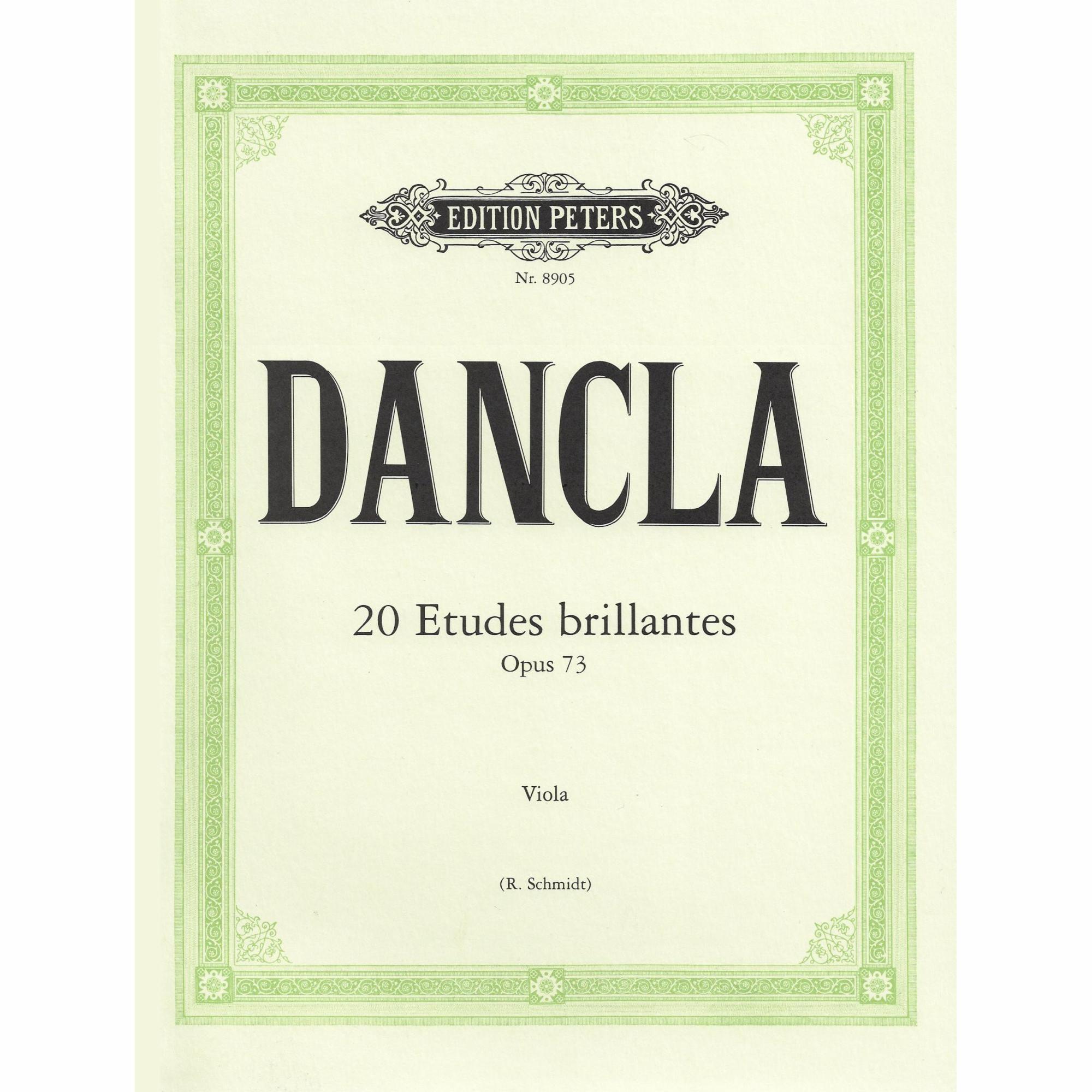 Dancla -- 20 Etudes Brillantes, Op. 73 for Viola