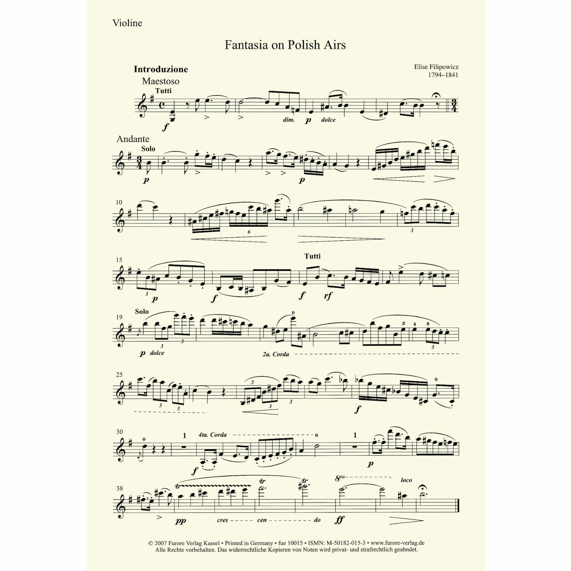 Sample: Violin Part