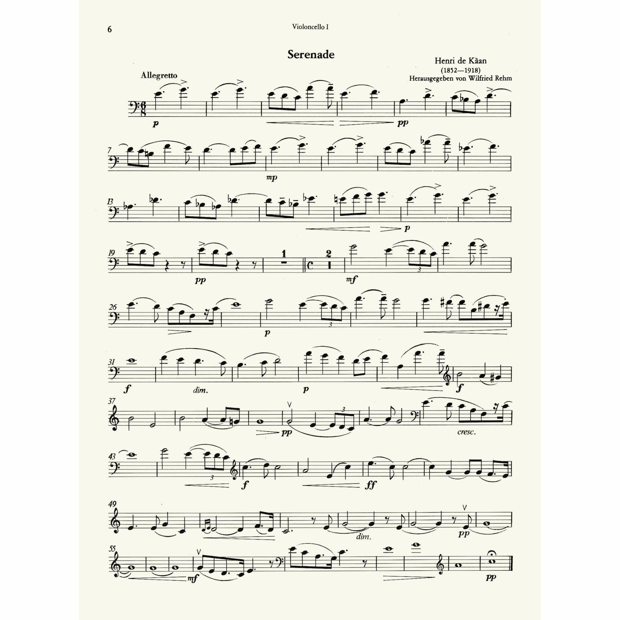 Sample: Cello I (Pg. 6)