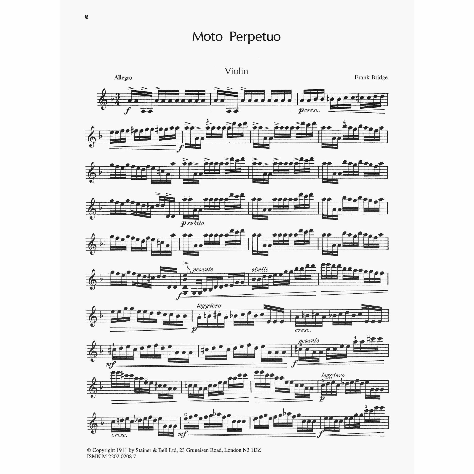 Sample: Violin Part