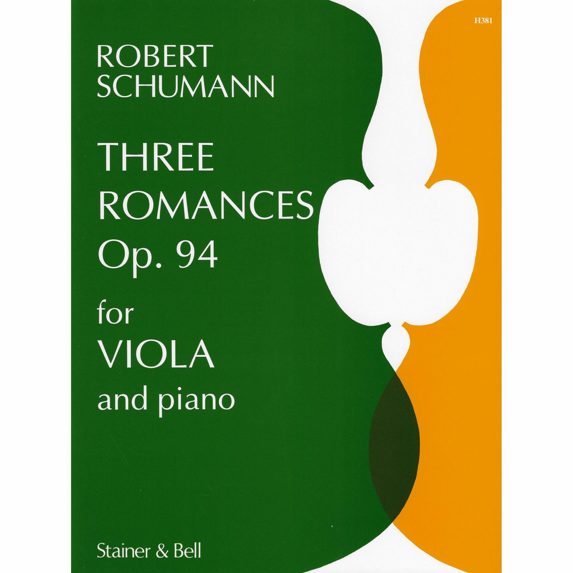 Schumann -- Three Romances, Op. 94 for Viola and Piano