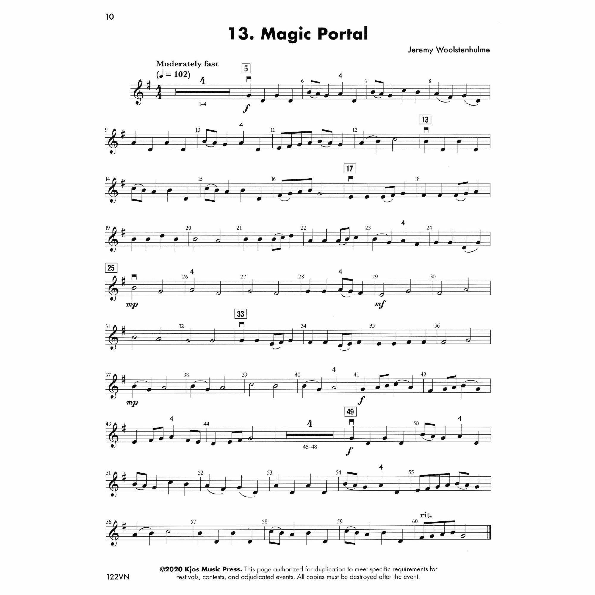 Sample: Violin (Pg. 10)