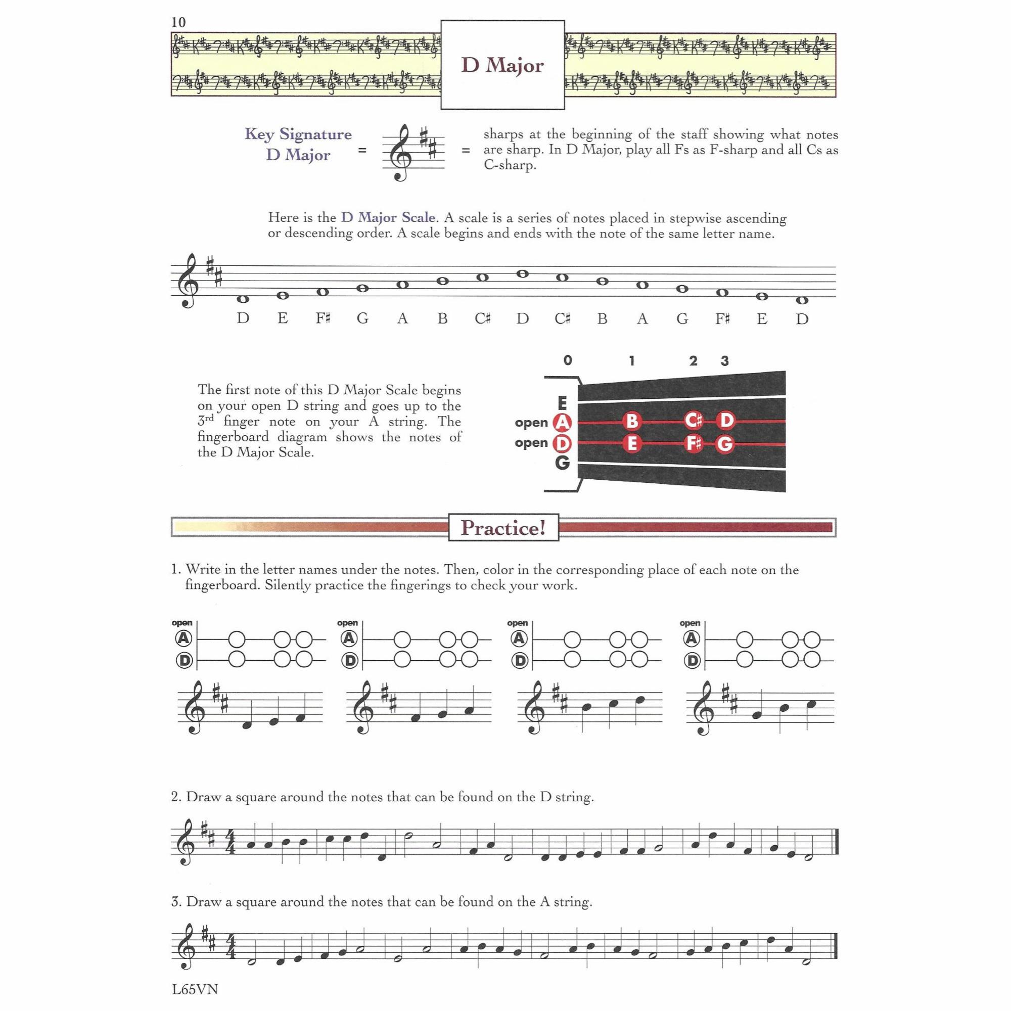 Sample: Violin (Pg. 10)