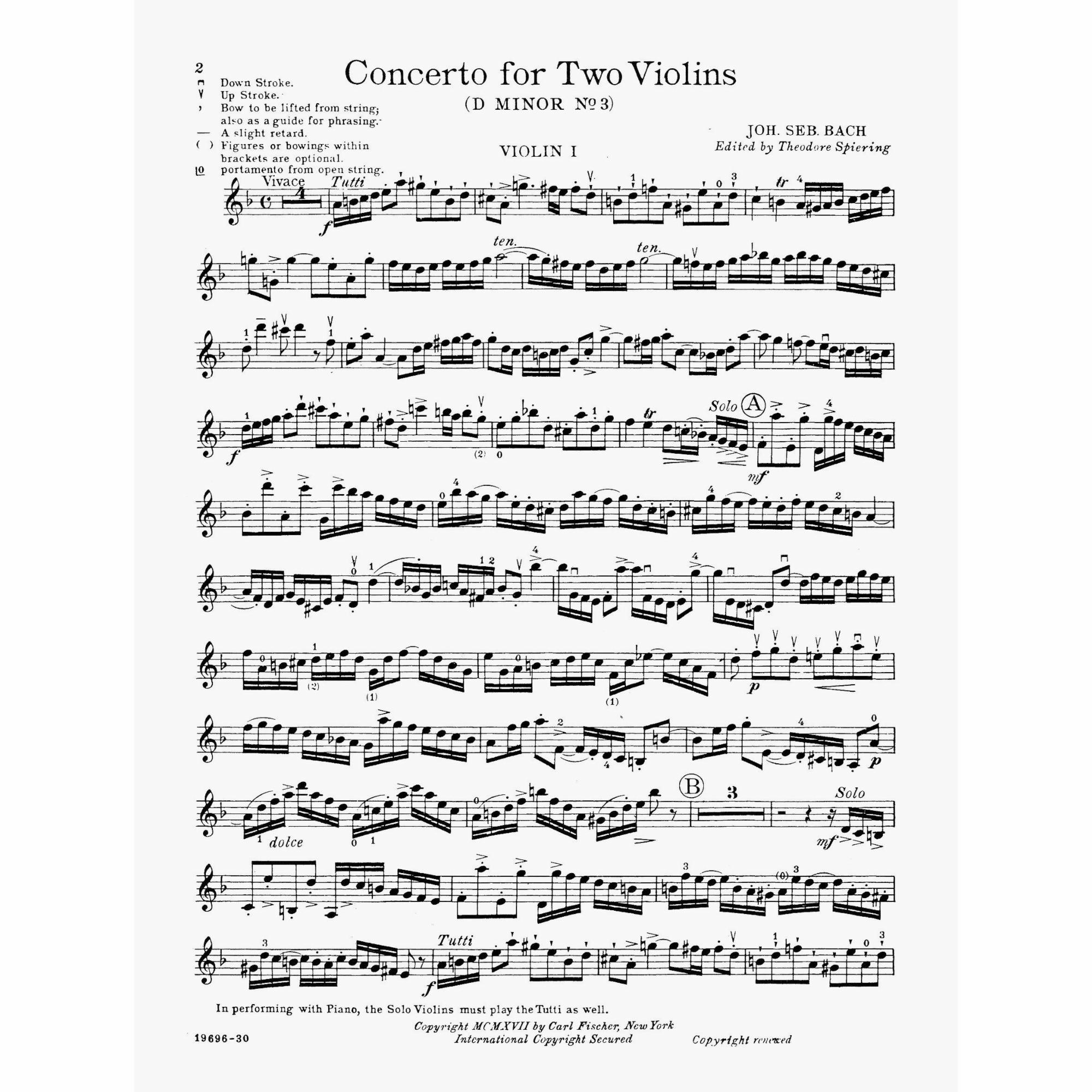 Sample: Violin I (Pg. 2)