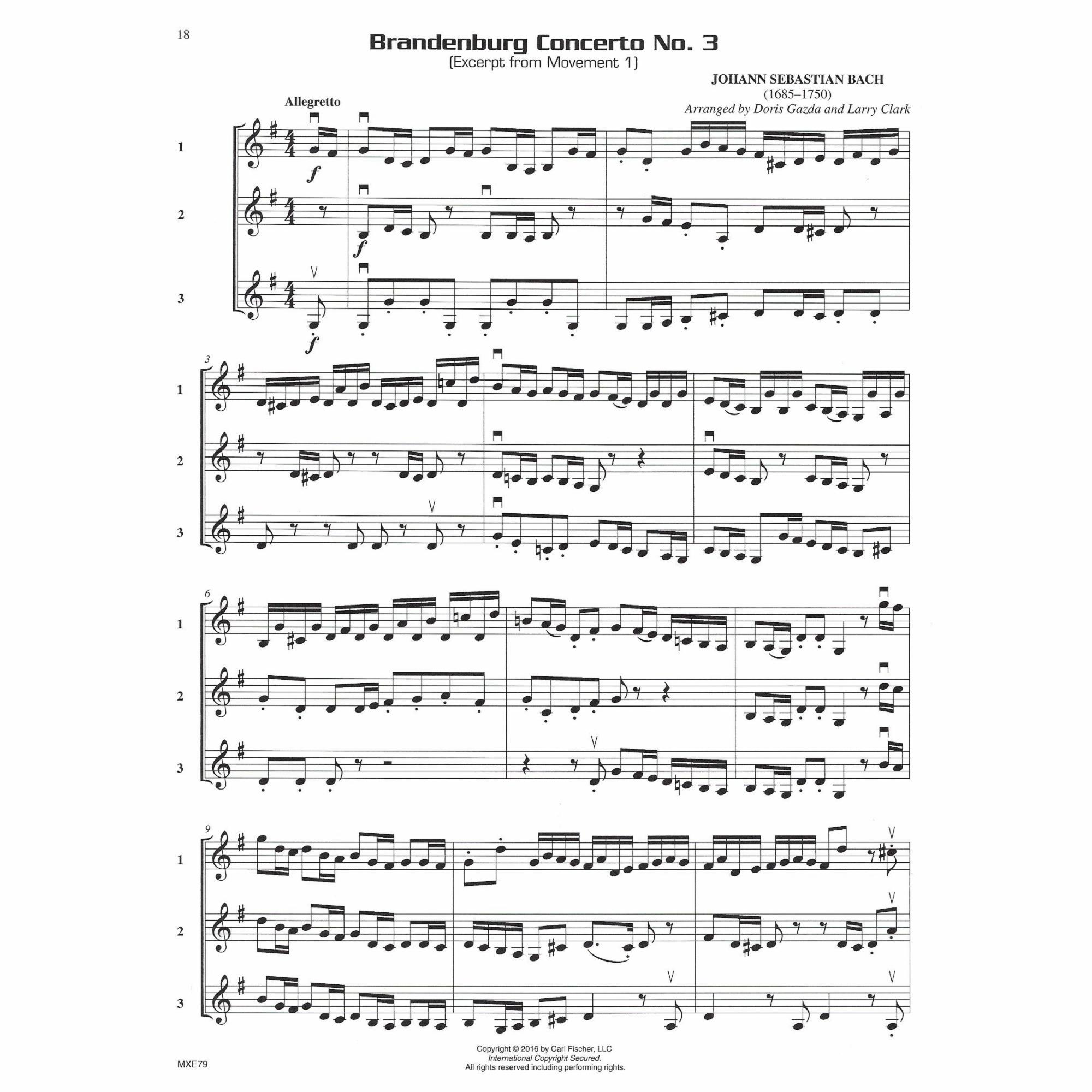 Sample: Three Violins (Pg. 18)