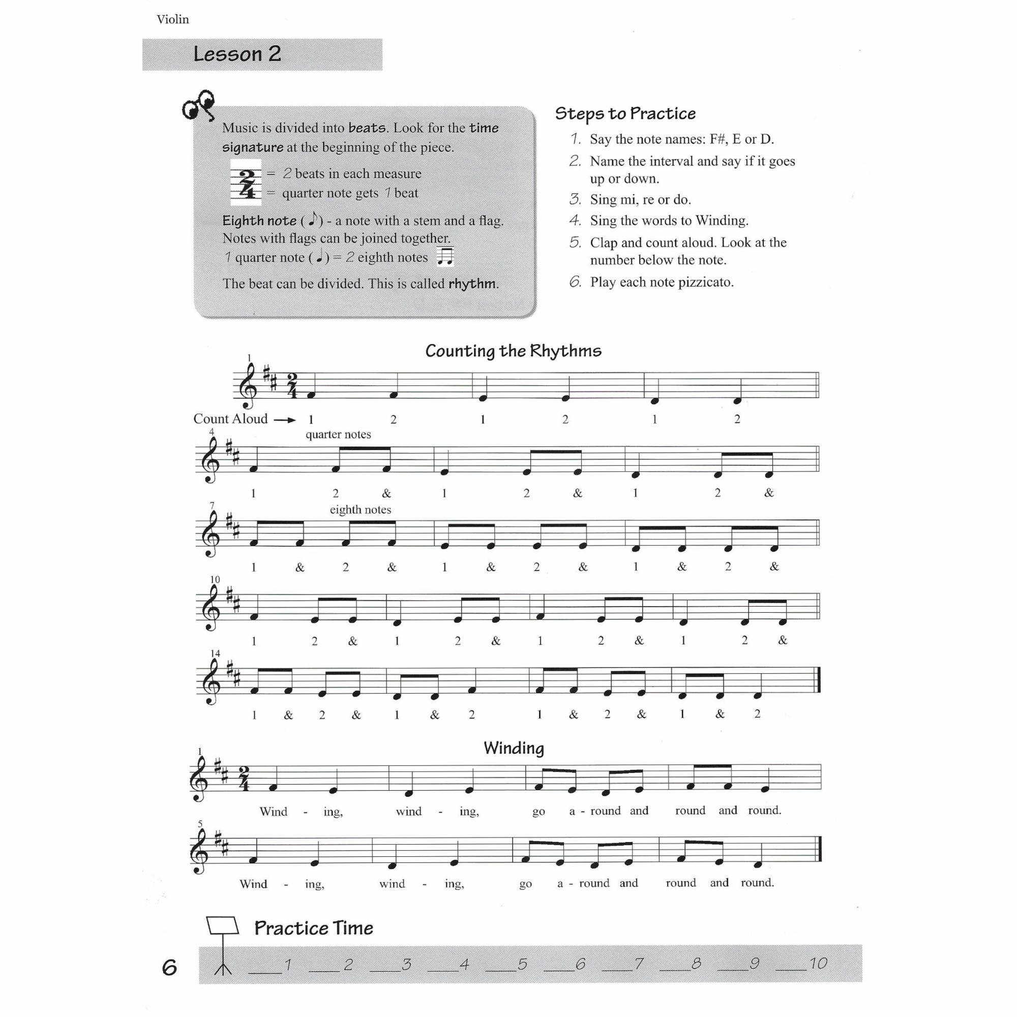 Sample: Violin (Pg. 6)