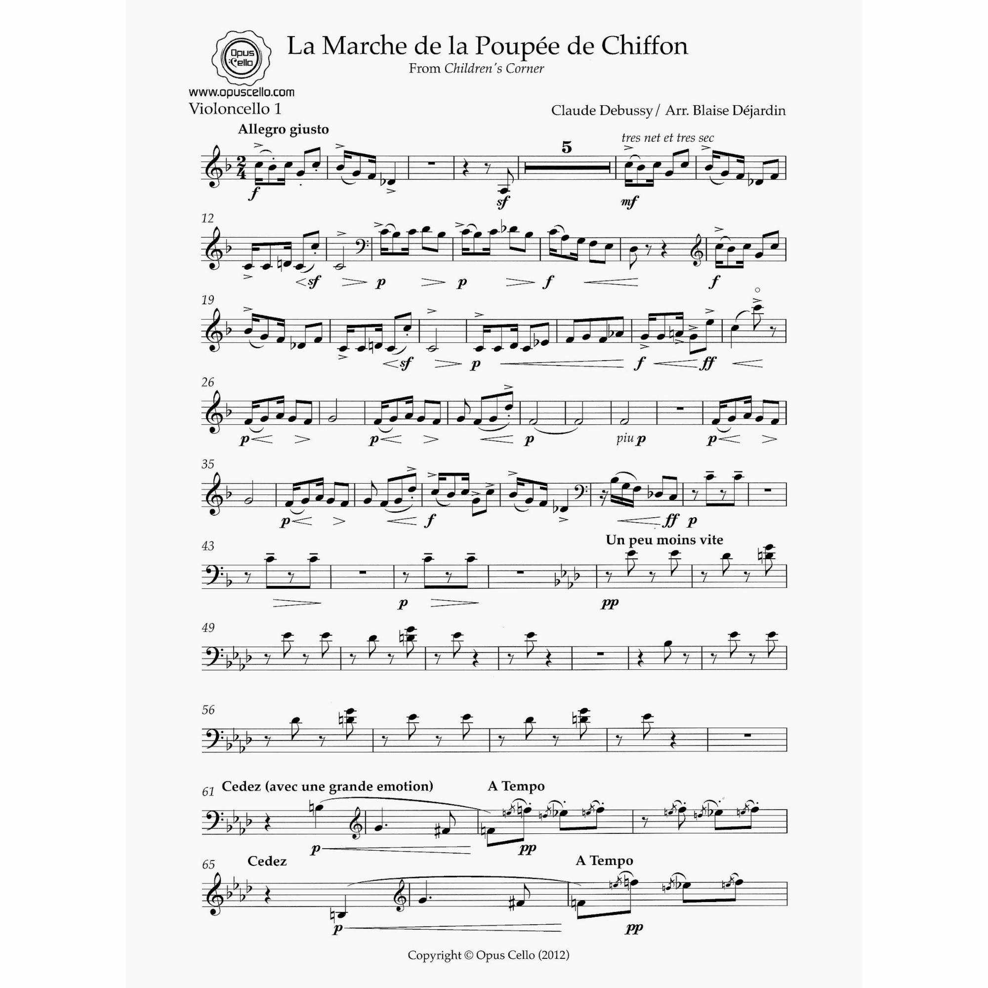 Sample: Cello I Part