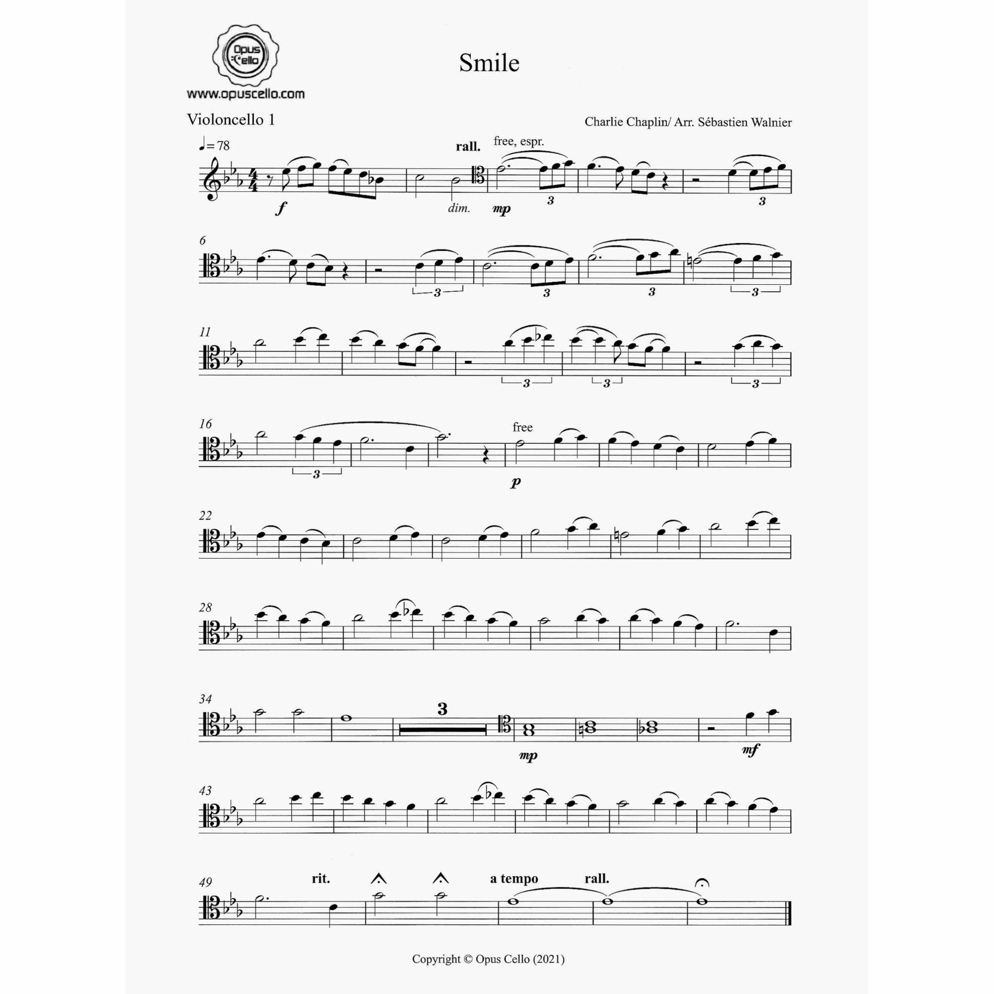 Sample: Five Cellos, Co. I Part