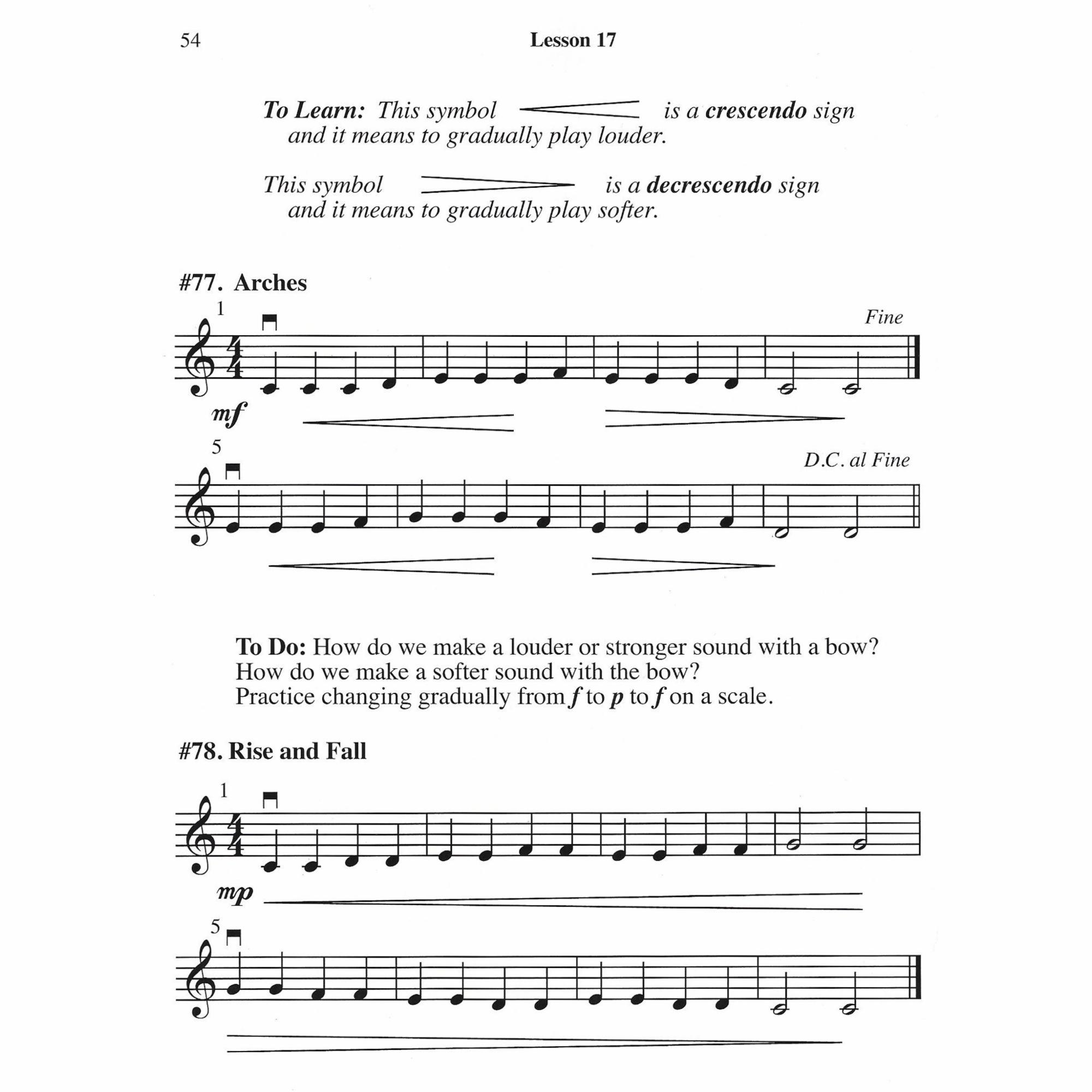 Sample: Violin (Pg. 54)