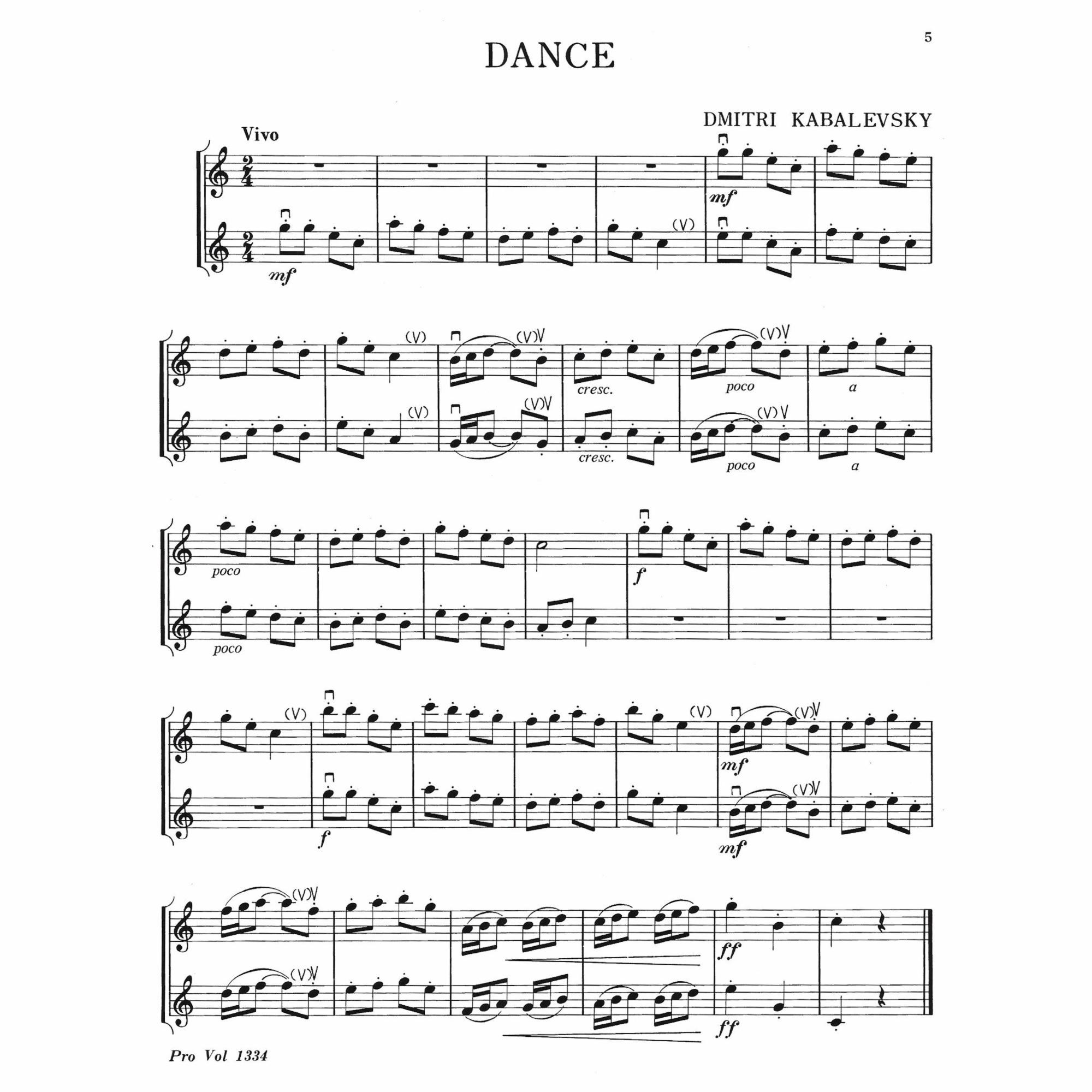 Sample: Two Violins (Pg. 5)