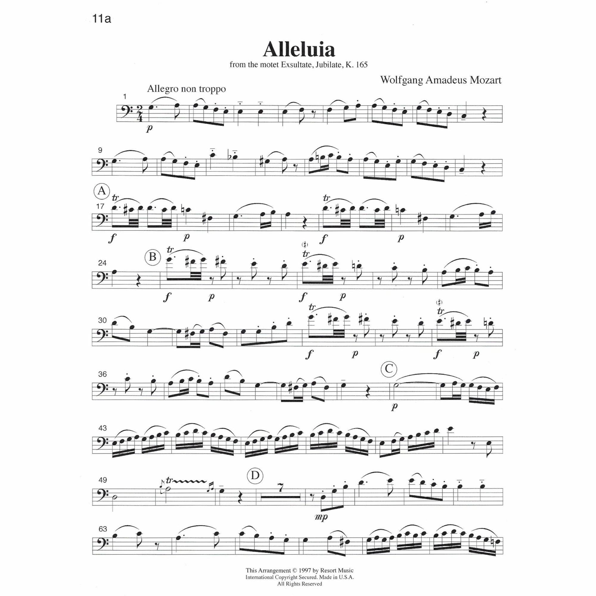 Sample: Cello (Pg. 11a)
