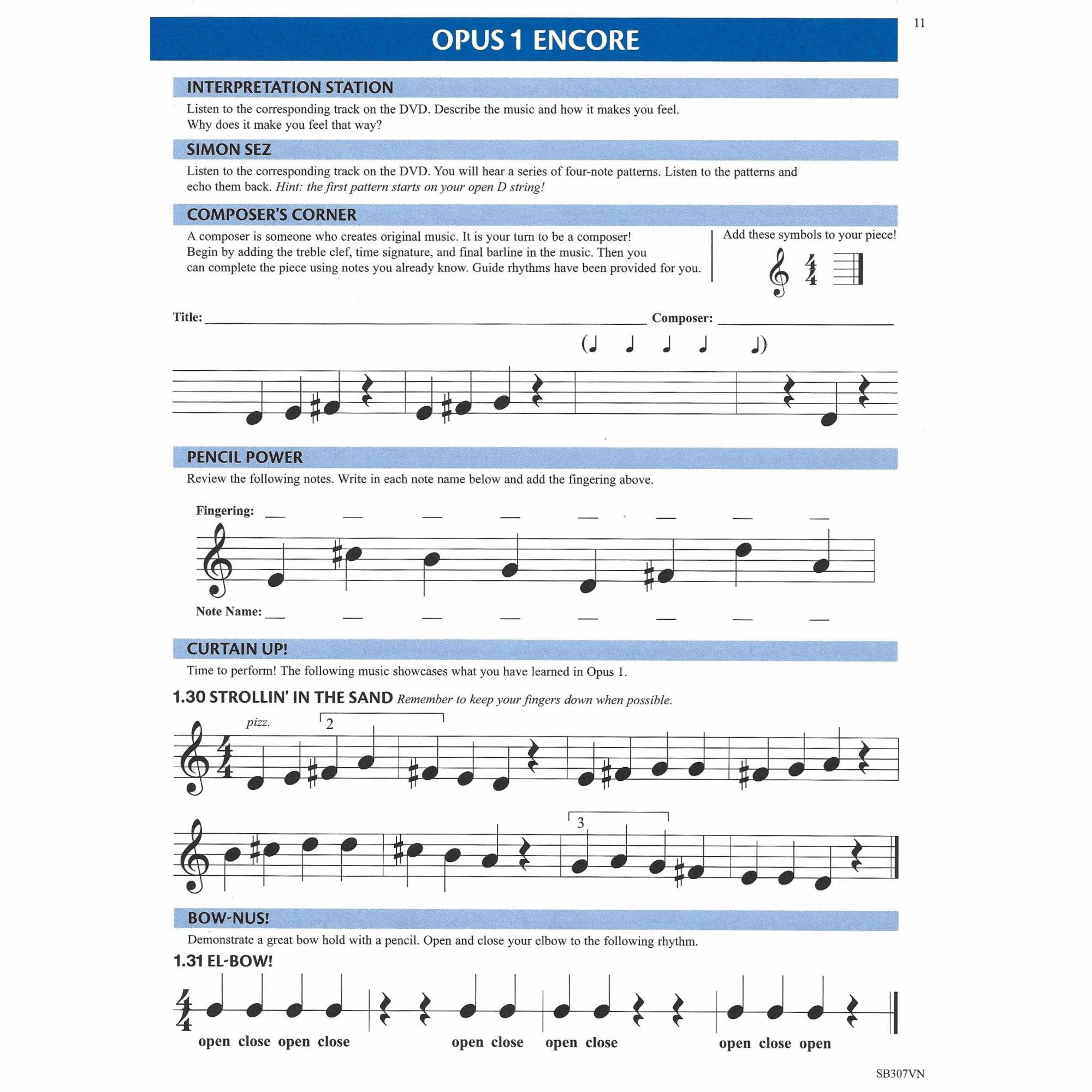 Sample: Violin (Pg. 11)