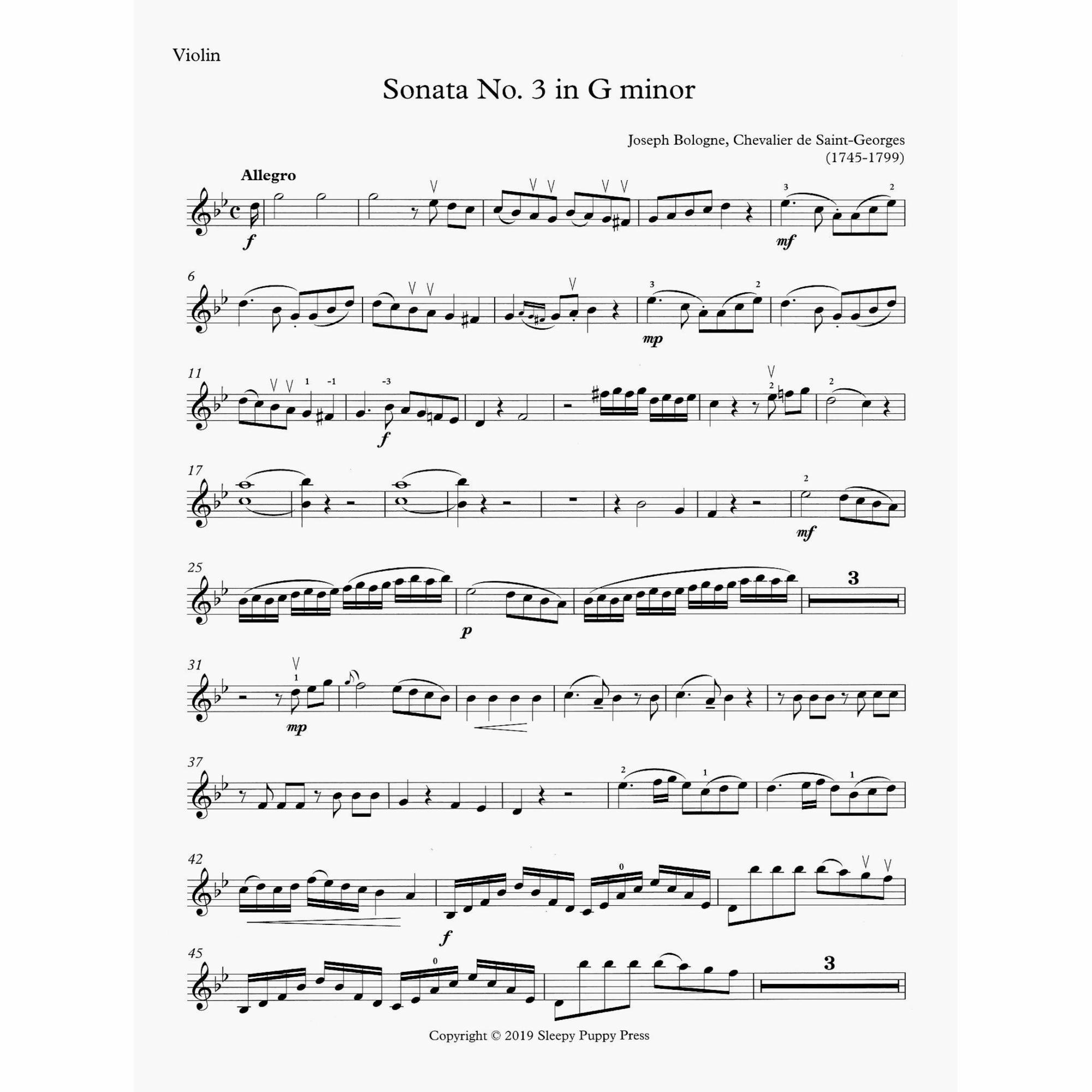 Sample: Violin (Pg. 1)