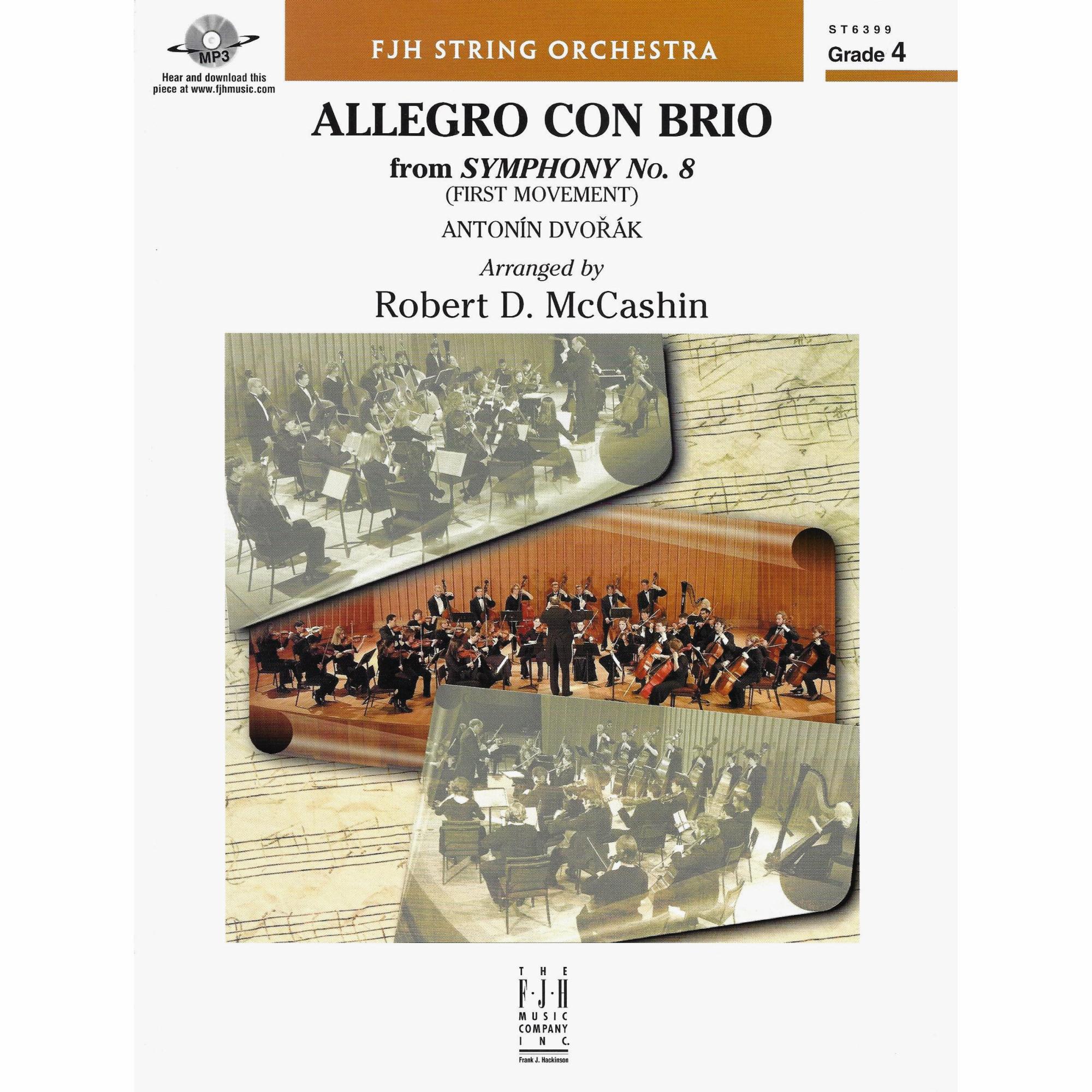 Dvorak -- Allegro con brio, from Symphony No. 8 for String Orchestra