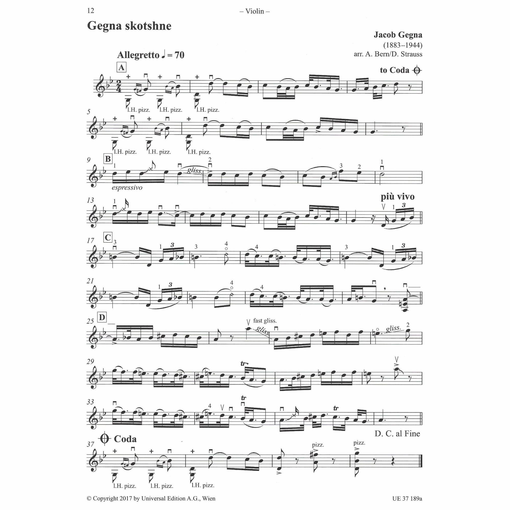 Sample: Violin (Pg. 12)