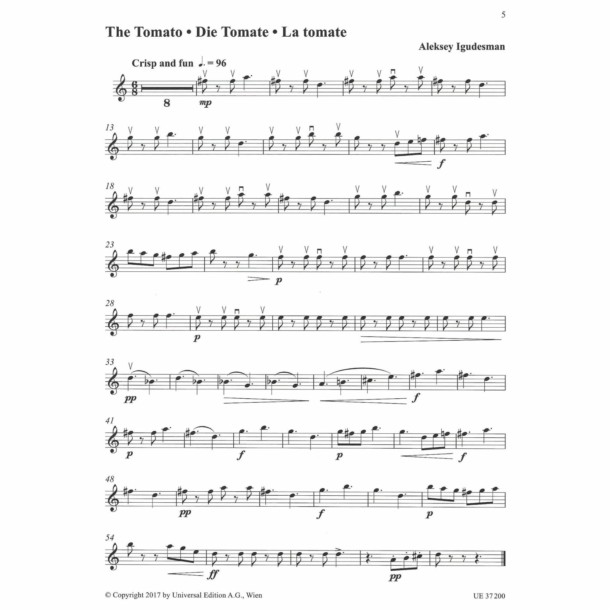 Sample: Vol. 1, Violin (Pg. 5)