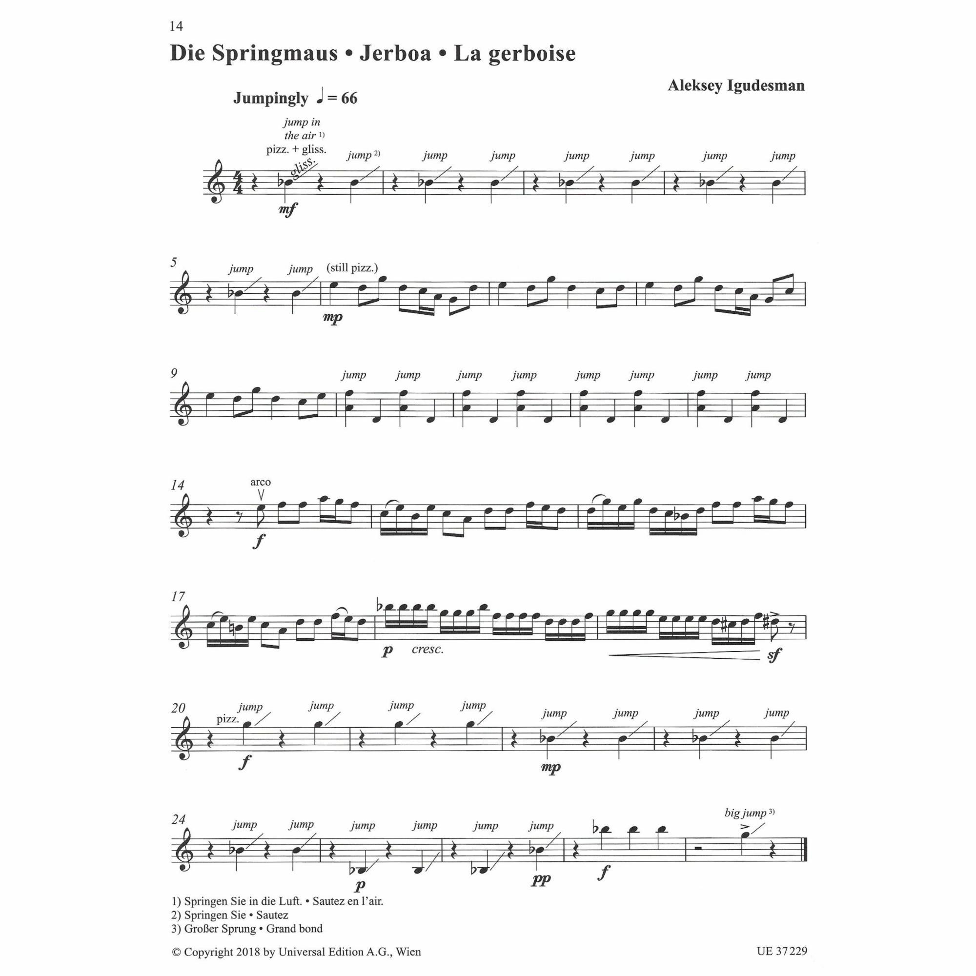 Sample: Violin (Pg. 14)