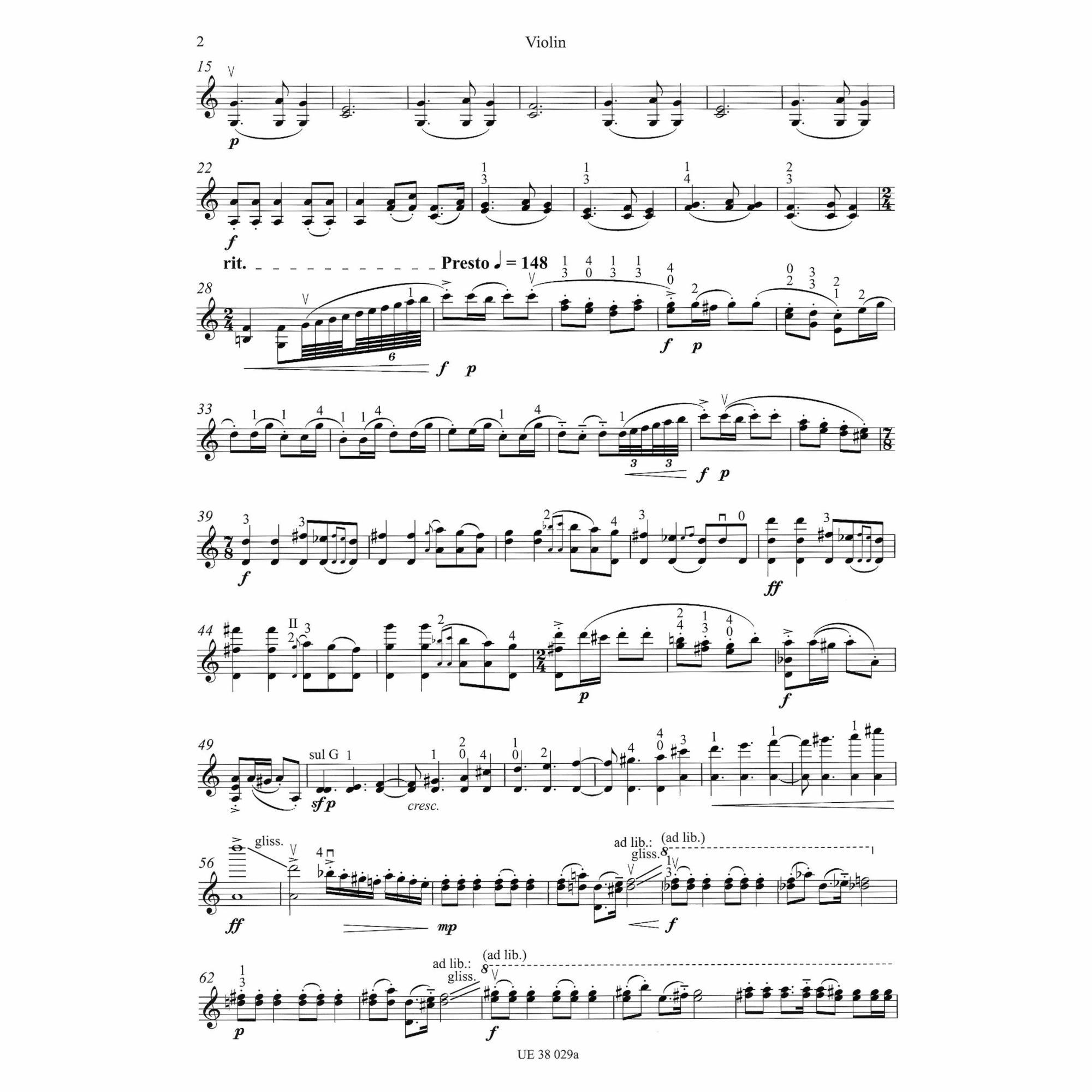 Sample: Violin (Pg. 2)