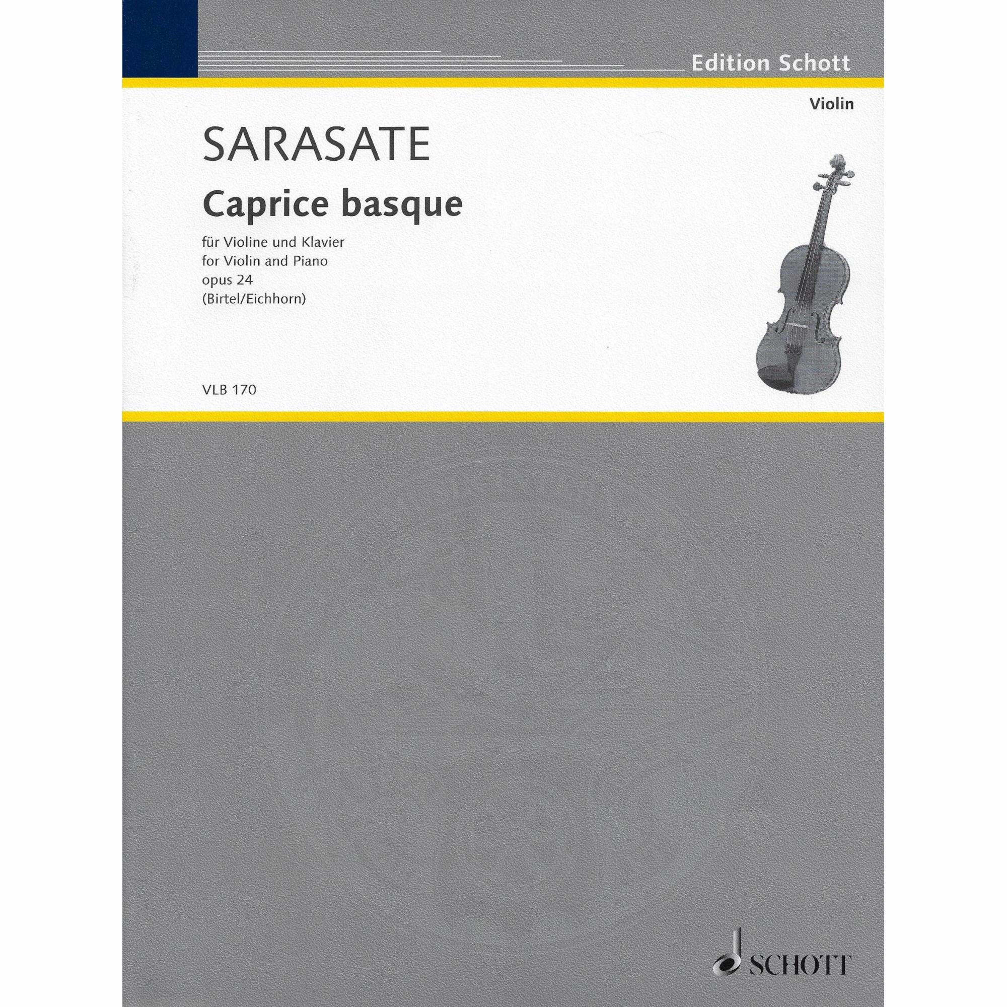 Caprice Basque for Violin and Piano, Op. 24