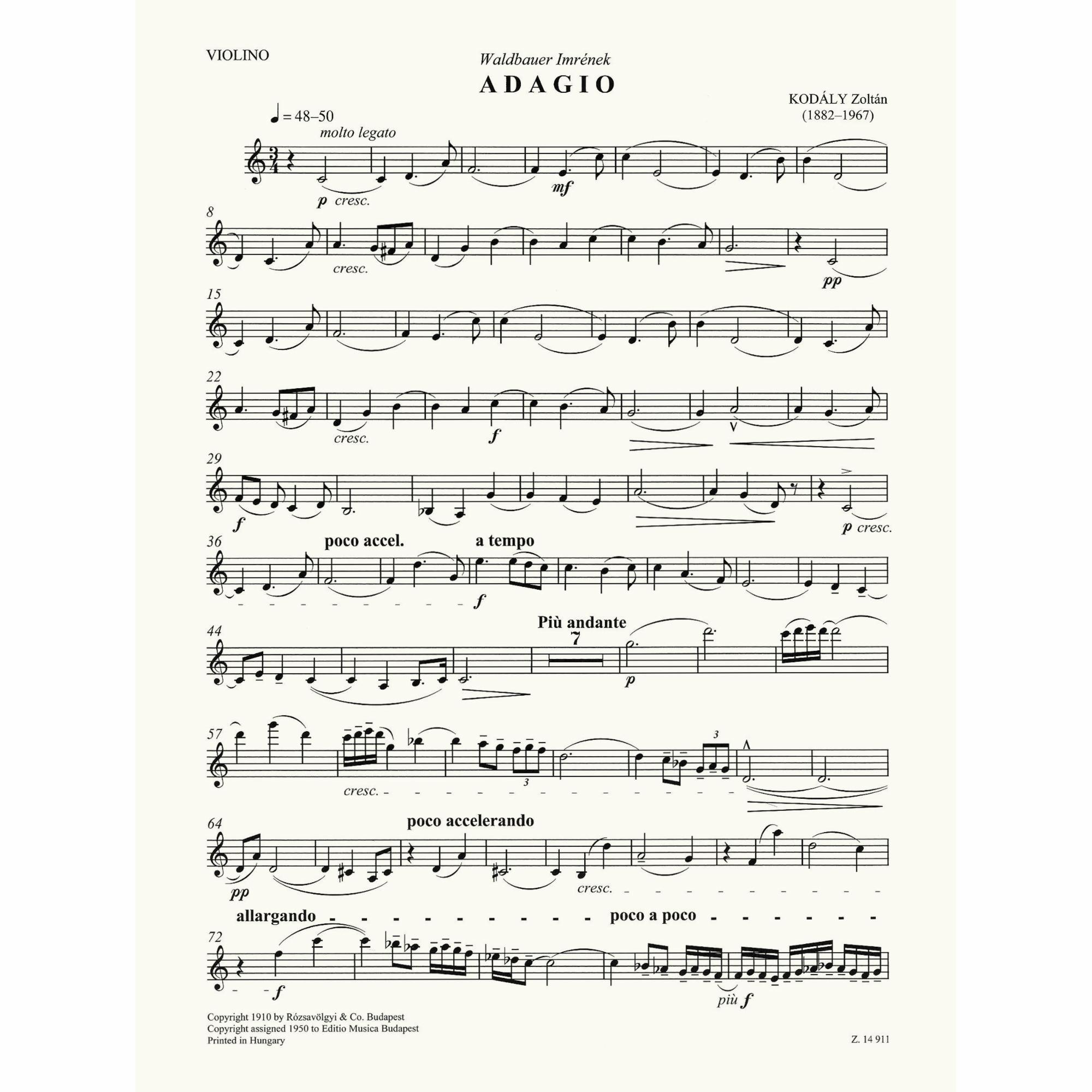 Sample: Violin Part