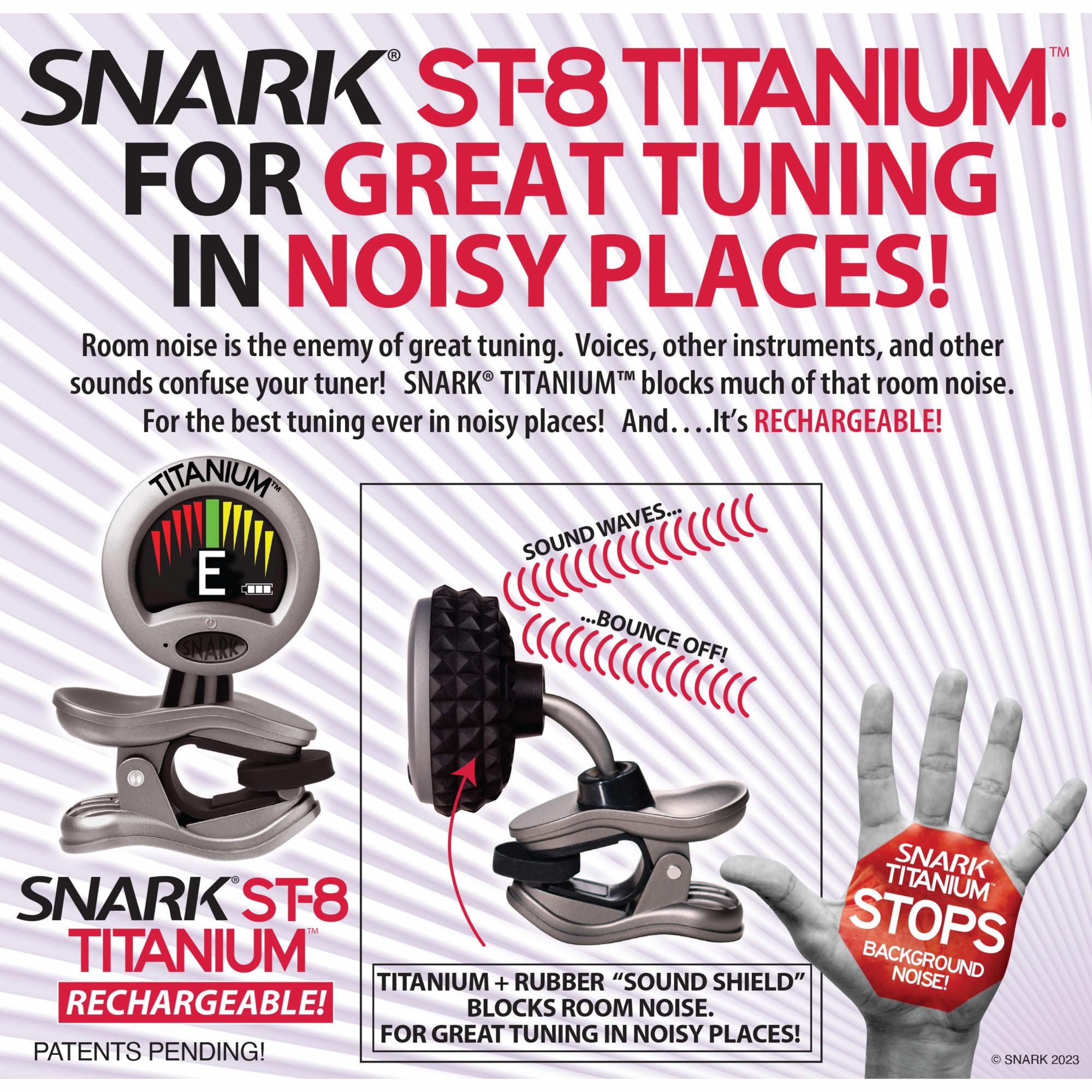 Snark ST-8T Super-Tight Titanium Rechargeable Tuner 